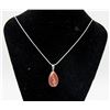 925 STERLING SILVER 28 INCH CHAIN WITH GEMSTONE