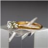 Image 2 : 14-18 KARAT YELLOW AND WHITE GOLD DIAMOND RING