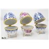 Image 2 : 3 EGG STYLE TRINKET BOXES