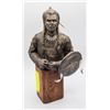 Image 1 : HEAVY CHIEF STANDING BEAR SIGNED KLAK SCULPTURE 88