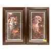 Image 1 : 2 WIDE CAT PICTURES, 30 INCH TALL X 18 WIDE
