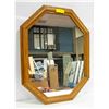 Image 1 : WOOD FRAMED WALL MIRROR - 21"W X 27" TALL