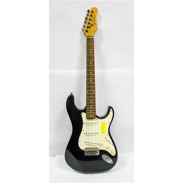 JAY TURSER ELECTRIC GUITAR BLACK WITH SOFT CASE