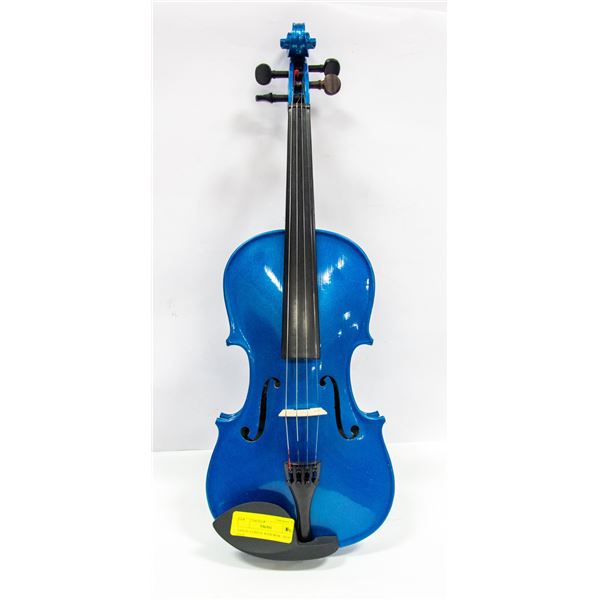 VIOLIN 4/4 BLUE WITH BOW - HARD CASE