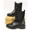 Image 1 : DESIGN LAB LADIES SIZE 9 BLACK MELODY CROCO BOOTS