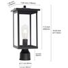 Image 2 : NEW REPACKED BLACK OUTDOOR WALKWAY POLE LIGHT