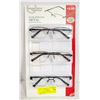 Image 1 : FOSTER GRANT READING GLASSES 3 PACK +3.00