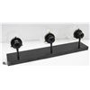 Image 1 : NEW 3 HEAD BLACK BATHROOM LIGHT FIXTURE