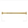 Image 1 : BRASS TONE ADJUSTABLE CURTAIN ROD 43"-76"