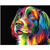 Image 1 : 40CM X 50CM PAINT BY NUMBER DOG CANVAS ART