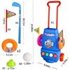 Image 2 : NEW KIDS PRACTICE GOLF SET WITH WHEELED BAG