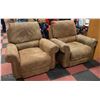 Image 1 : 2 NEWBUCK RECLINERS, ONE SWIVELS