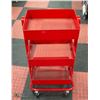 Image 1 : RED 3 TIER ROLLING CART