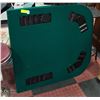 Image 1 : PORTABLE 8 PLAYER POKER TABLE. CHIP & DRINK SLOTS.