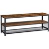 Image 1 : NEW REPACKED VASAGLE TV STAND, RUSTIC BROWN