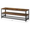 Image 2 : NEW REPACKED VASAGLE TV STAND, RUSTIC BROWN