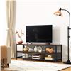 Image 4 : NEW REPACKED VASAGLE TV STAND, RUSTIC BROWN