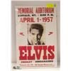 Image 1 : 1957 ELVIS PRESLEY CONCERT POSTER - REPRODUCTION