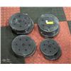 Image 1 : NEW SET OF UNPACKED FREE WEIGHTS, BLACK