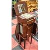 Image 1 : VINTAGE TALL COSTWAY JEWELRY CABINET CHEST STAND