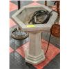 Image 1 : CONCRETE BIRD BATH 24" TALL