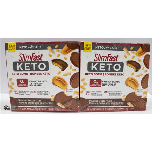 2PK SLIMFAST KETO BOMB PEANUT BUTTER CUP 14 17GRAM