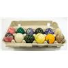Image 1 : LOT OF 12 ASSORTED STONE EGG DECOR PIECES