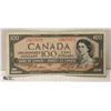 Image 1 : 1954 CANADIAN $100 BILL SERIAL AJ 5672073