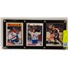 Image 1 : GUY LAFLEUR 3 CARD SET WITH MIDDLE CARD, SIGNED