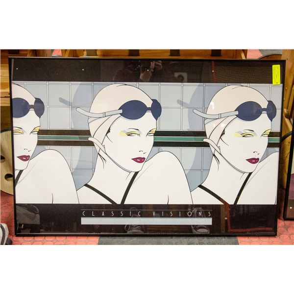PATRICK NAGEL FRAMED PRINT CLASSIC VISIONS
