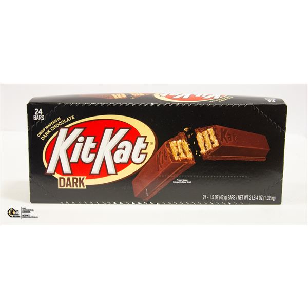 CASE OF KIT-KAT DARK CHOCOLATE BARS, 24 BARS TOTAL