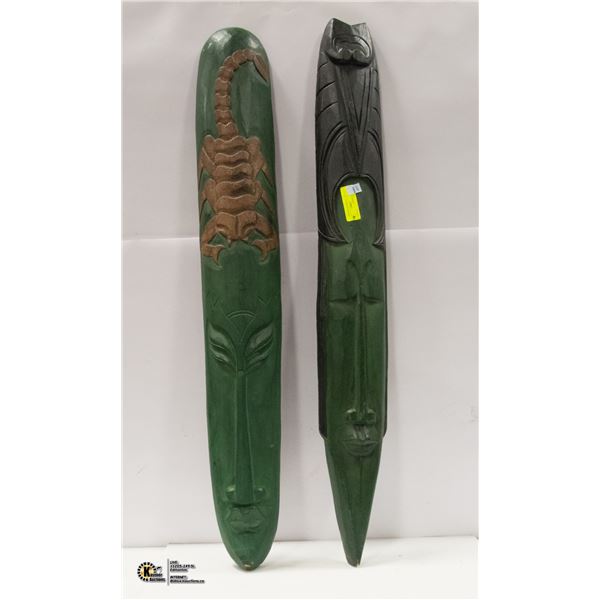 LOT OF 2 INDONESIAN MASKS