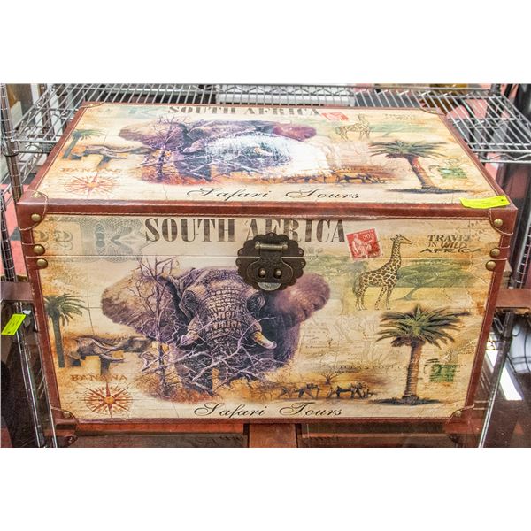 LARGE AFRICAN DECOR TRUNK