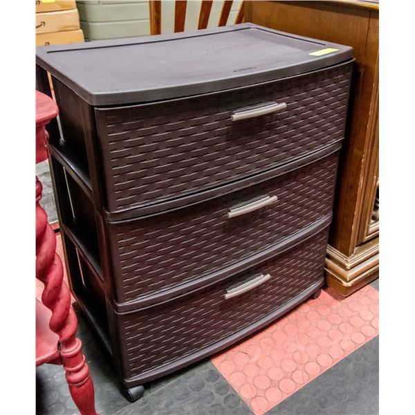 STERILITE 3 DRAWERS ON WHEELS