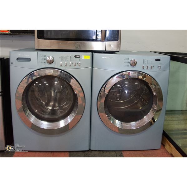 FRIGIDAIRE BLUE FRONT LOAD WASHER AND DRYER