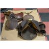 Image 1 : 2 ESTATE AUSTRALIAN SADDLES WITH WEAR MARKS