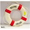 Image 1 : "WELCOME ABOARD" LIFE SAVER BOUY DECOR PIECE