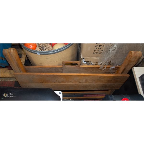 FOLDING WOOD DRYING RACK