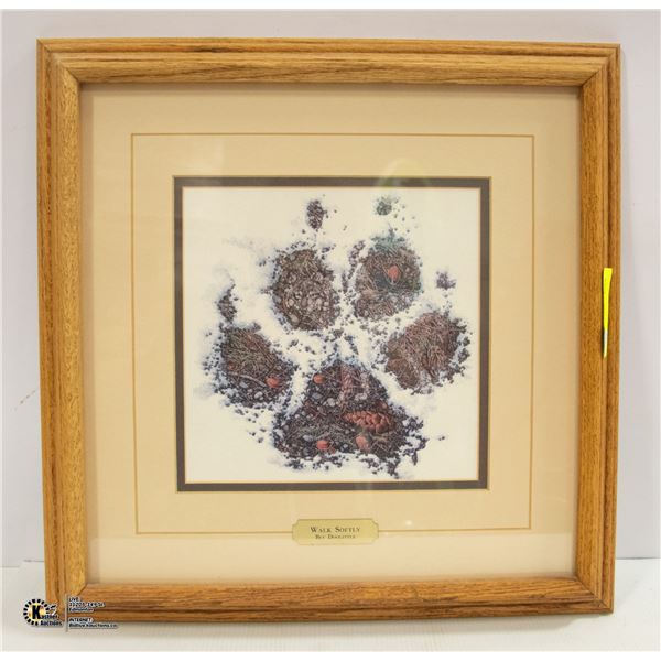 WALK SOFTYLY BY BEV DOOLITTLE FRAMED PRINT