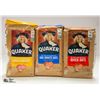 Image 1 : 3 BAGS OF QUAKER OATS LARGE FLAKE OATS, ONE MINUTE