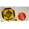Image 1 : 2 STOP AND SLOW TRAFFIC SIGNS