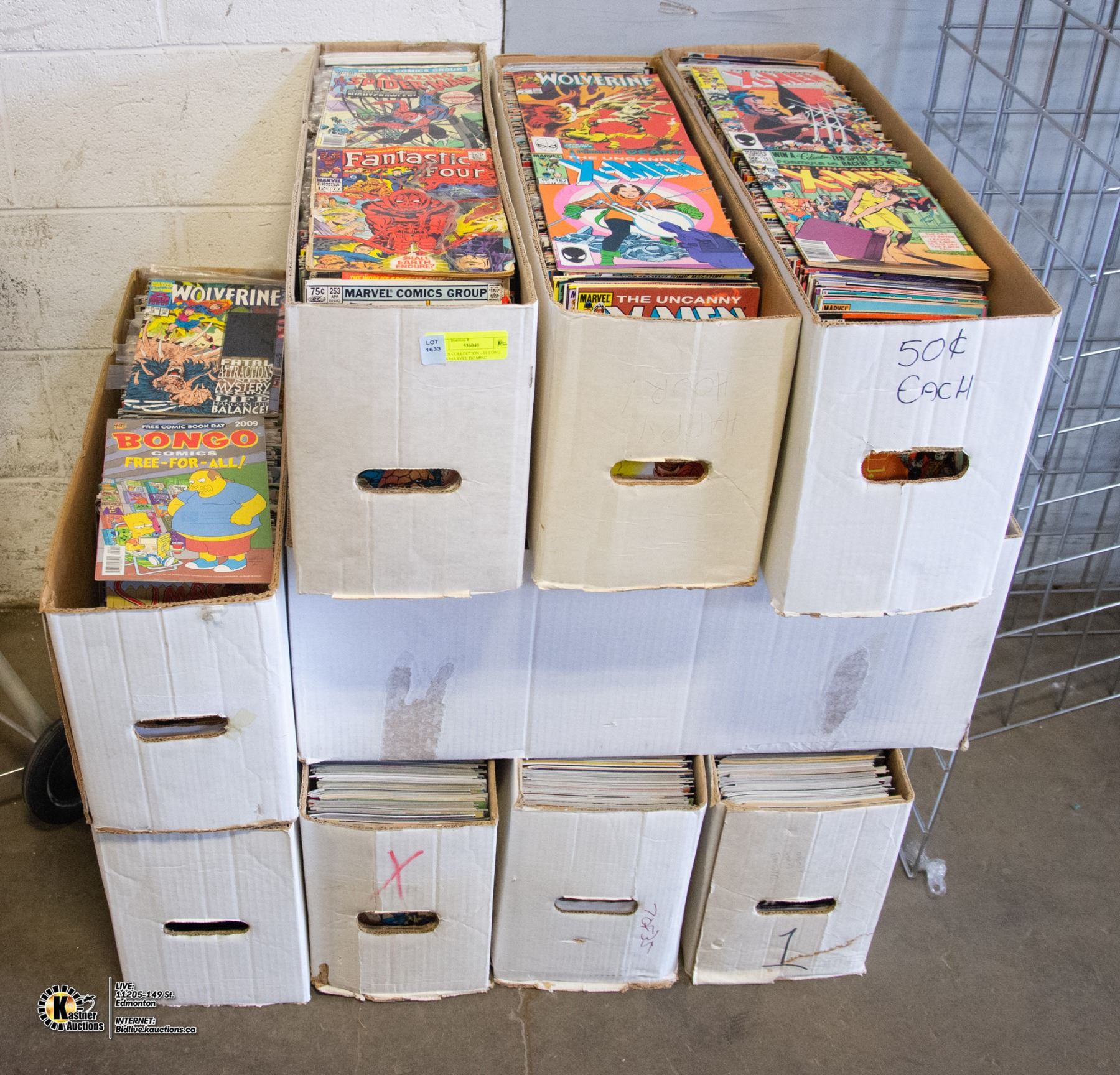 COMICS COLLECTION - 11 LONG BOXES MARVEL DC MISC.