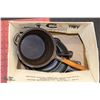 Image 1 : 6 ASSORTED SIZE CAST IRON SKILLET & CAST IRON POT
