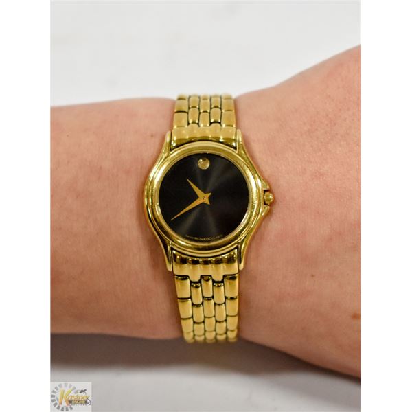SWISS MOVADO GOLD TONE LADIES WATCH