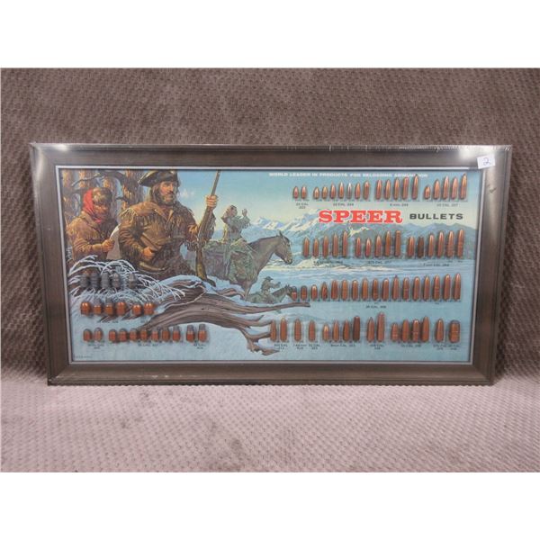 Vintage 1970's Speer Bullet Board - Lewis & Clark Edition