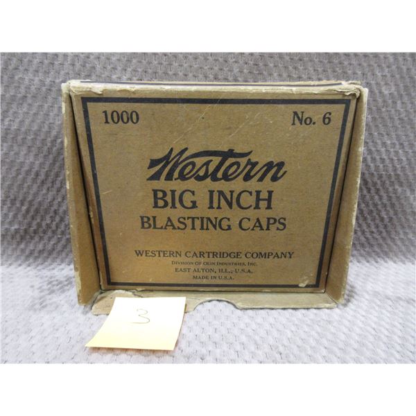 Empty Collector Box - Western Big Inch Blasting Caps