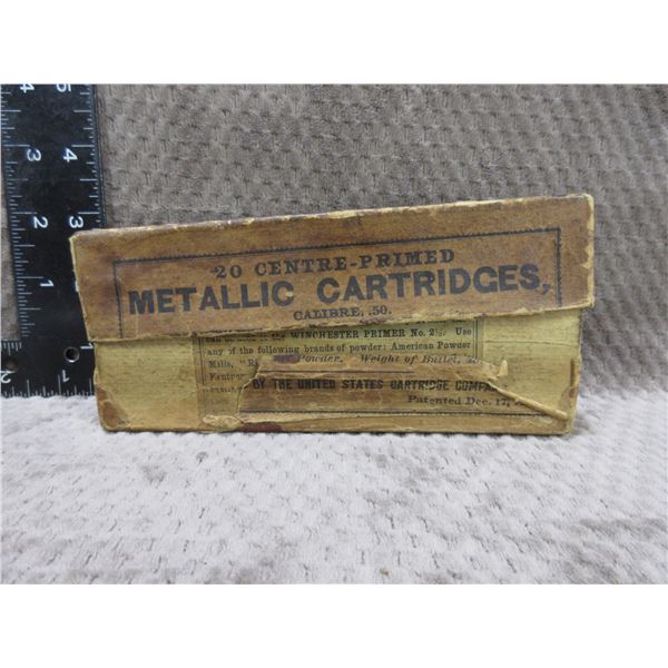 Empty Collector Ammo Box - 50 Cal. CF Metallic Cartridges