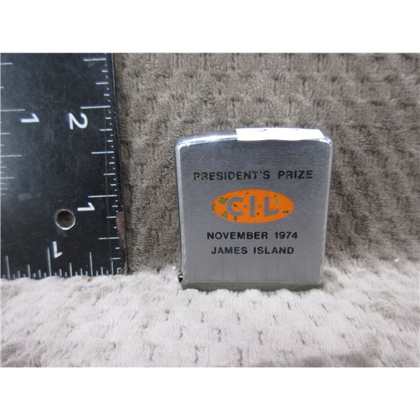 CIL Tape Measure by Zippo - Presidents Prize Nov 1974