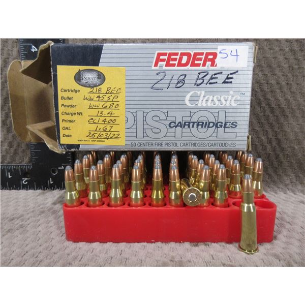 218 Bee WW 45 SP Reloads by Speer Bullets - Box of 50