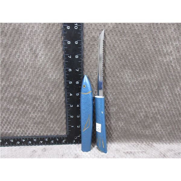 Vintage Wood Floating Fish Knife - Japan Stainless Steel